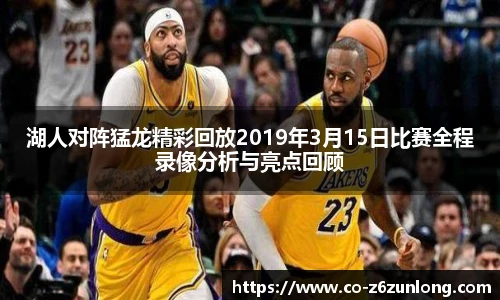 湖人对阵猛龙精彩回放2019年3月15日比赛全程录像分析与亮点回顾